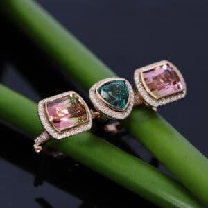 Tourmaline Spinner ring