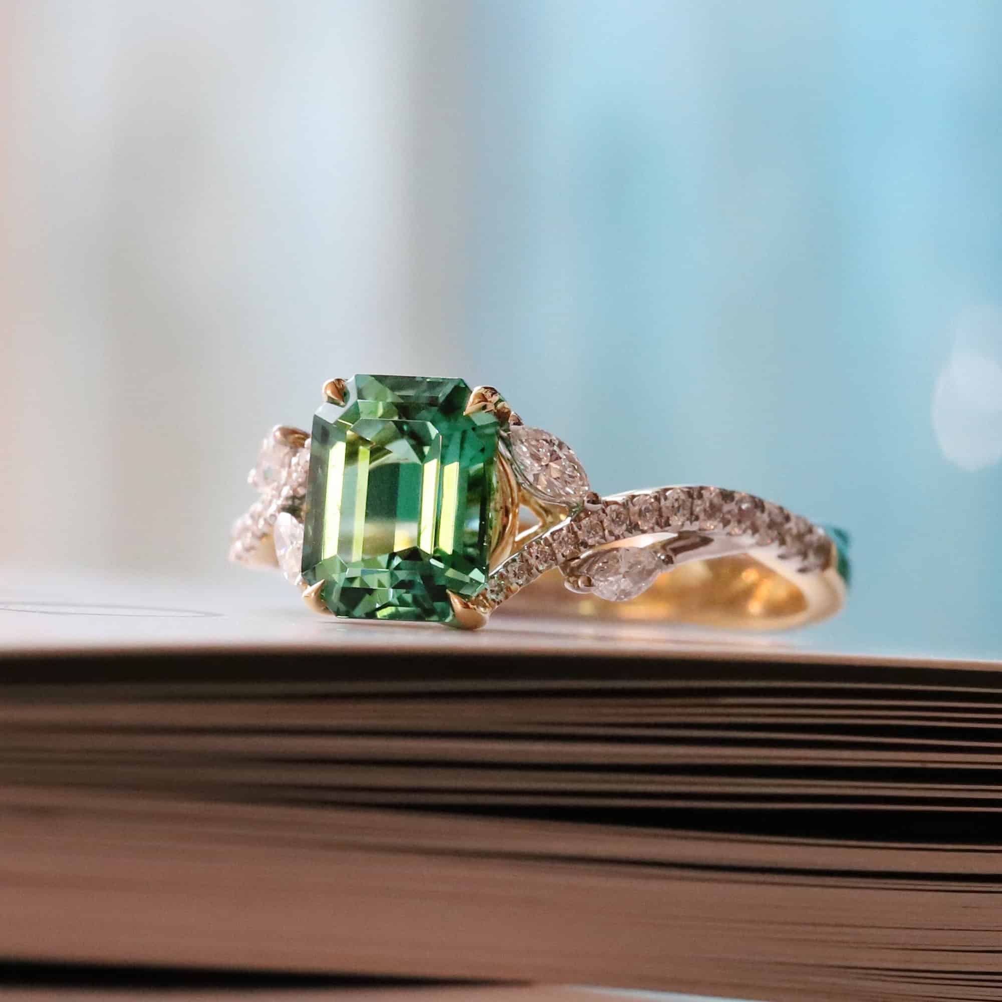 Green Tourmaline Ring