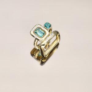 Neo Lagoon Tourmaline Square Ring