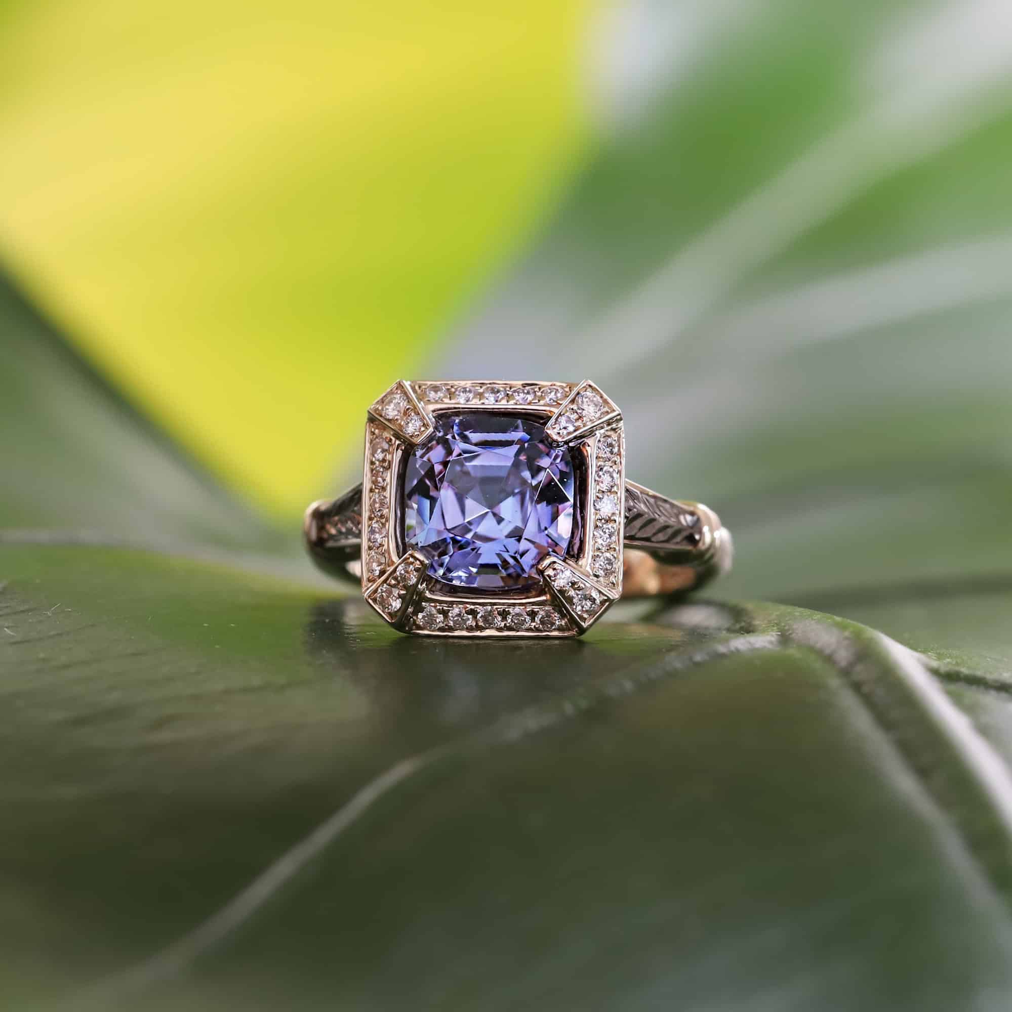 Tanzanite bespoke ring