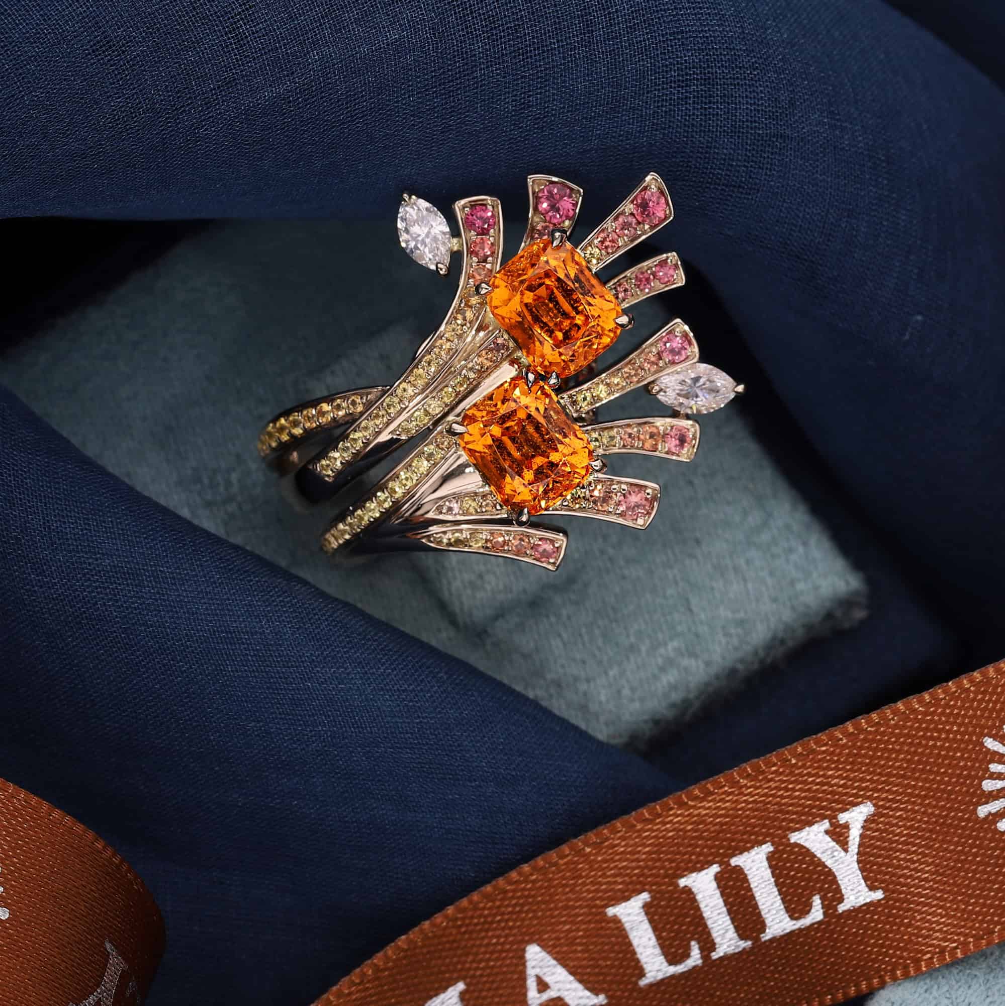 The impressive fiery glow of Mandarin Garnets