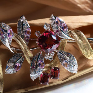 A Bespoke piece: our majestic Red Spinel Brooch