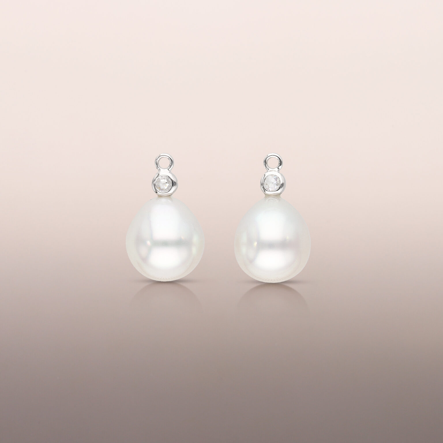 White Gold Pearl Drops