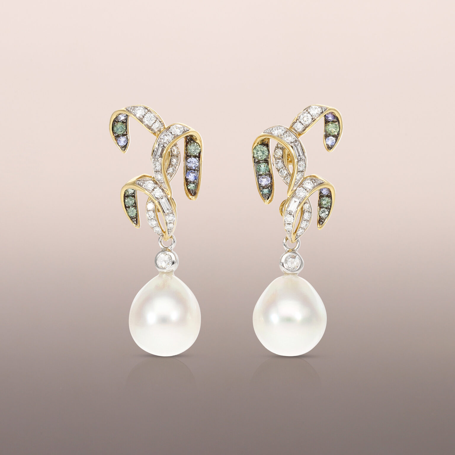 White Gold Pearl Drops