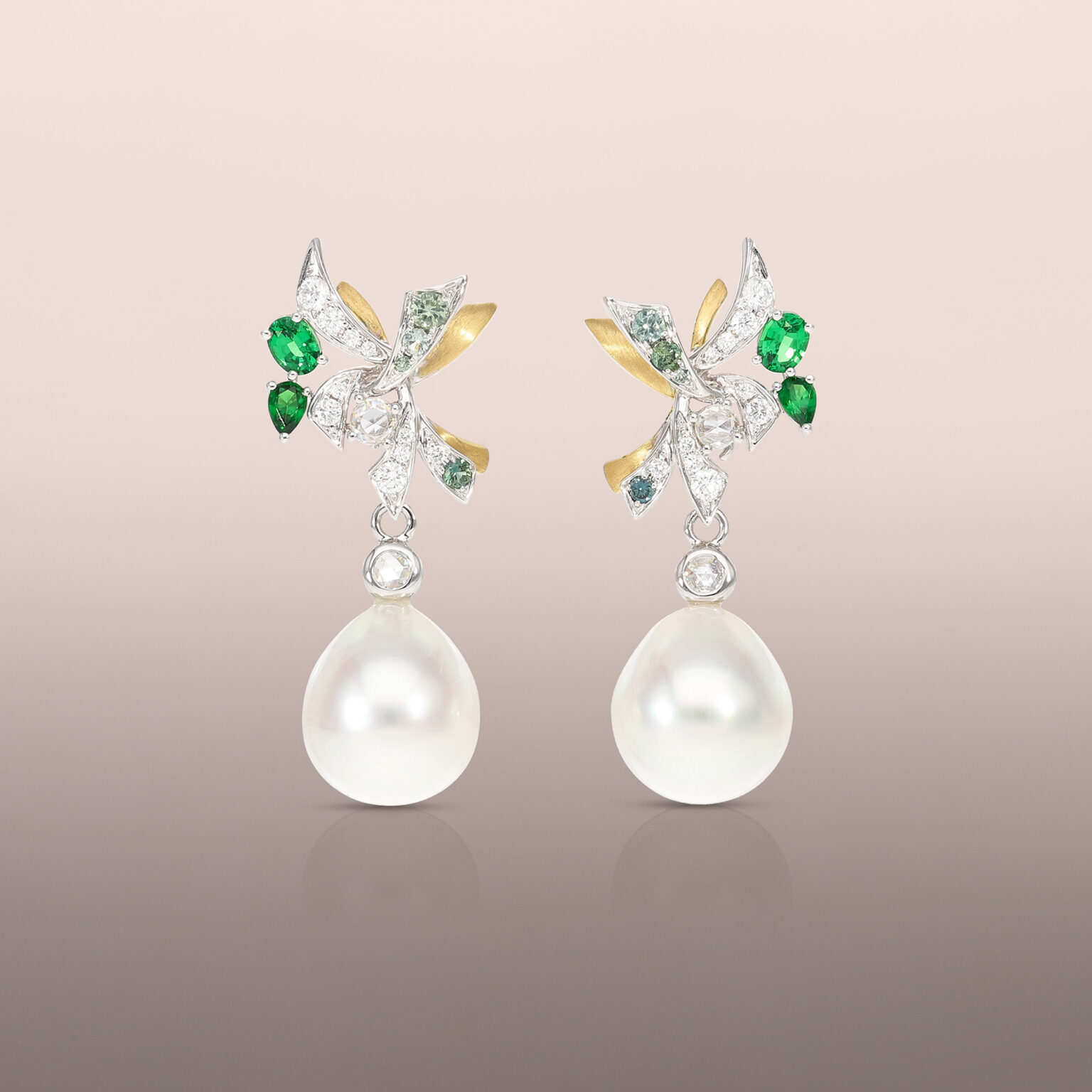 White Gold Pearl Drops