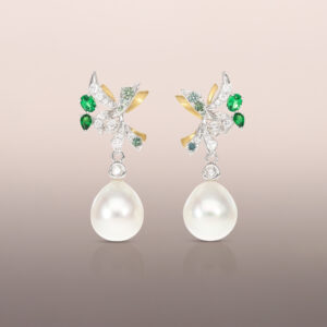 White Gold Pearl Drops