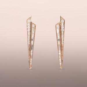 Rose Gold Paperplane Earrings