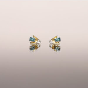 Blue-green Tourmaline Dynamite Studs