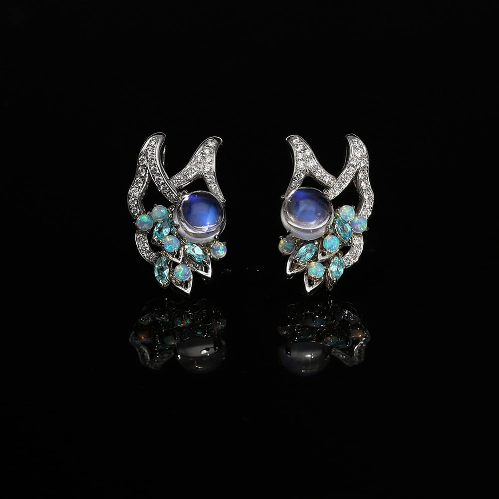 Adularescence - Moonstone earrings